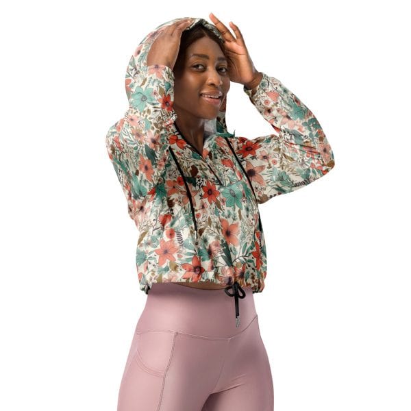 Flower field | Women’s cropped windbreaker