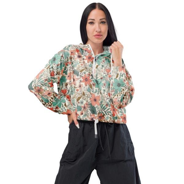 Flower field | Women’s cropped windbreaker