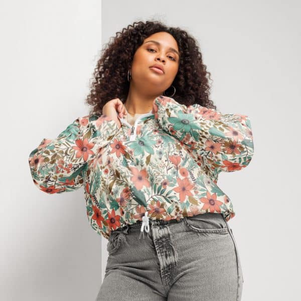 Flower field | Women’s cropped windbreaker