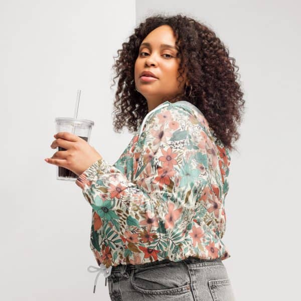 Flower field | Women’s cropped windbreaker