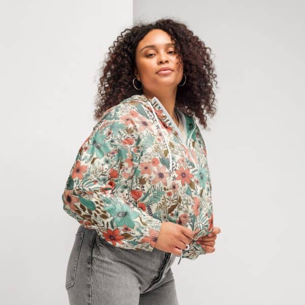 Flower field | Women’s cropped windbreaker