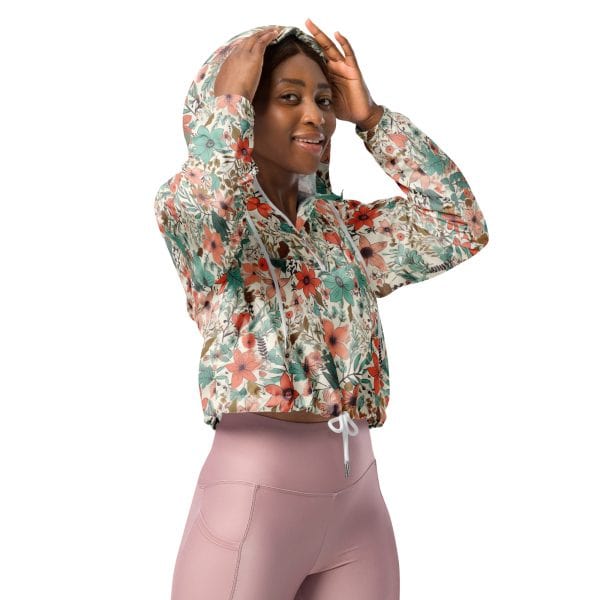 Flower field | Women’s cropped windbreaker