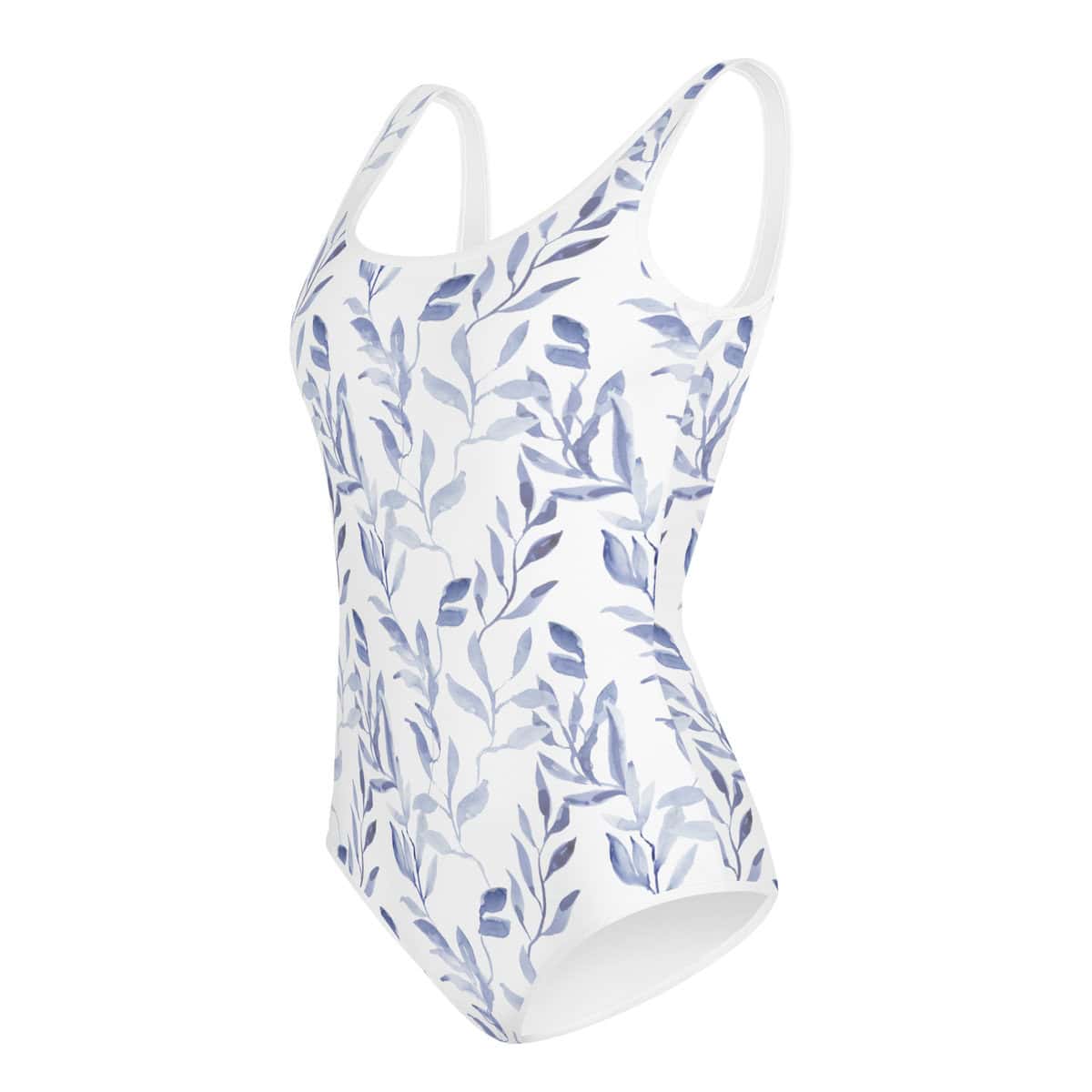 Blue Leaf | All-Over Print Youth Swimsuit