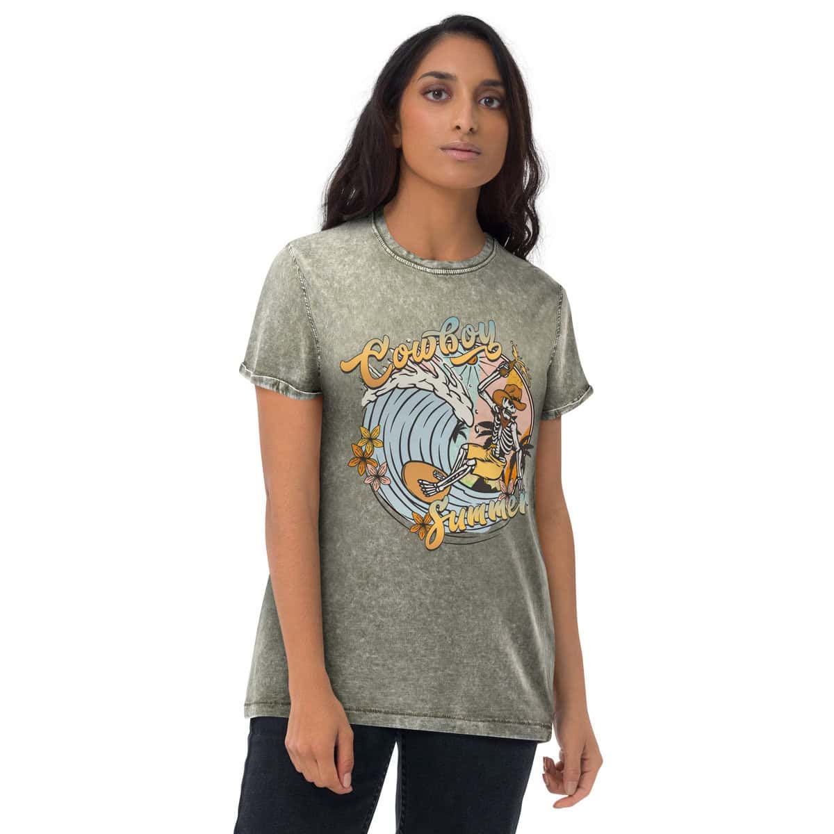 Cowboy Summer | Denim T-Shirt