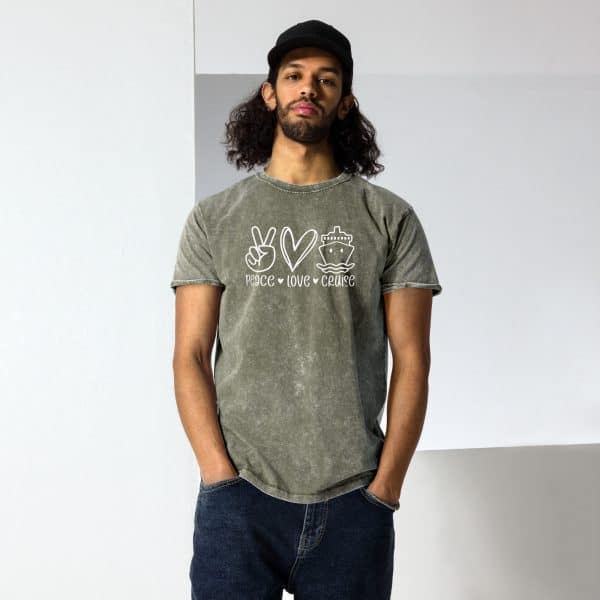 Peace, Love, Cruise | Denim T-Shirt