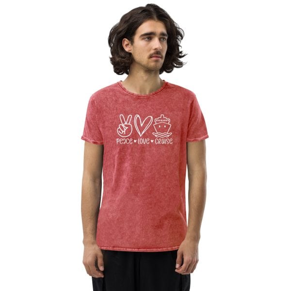 Peace, Love, Cruise | Denim T-Shirt