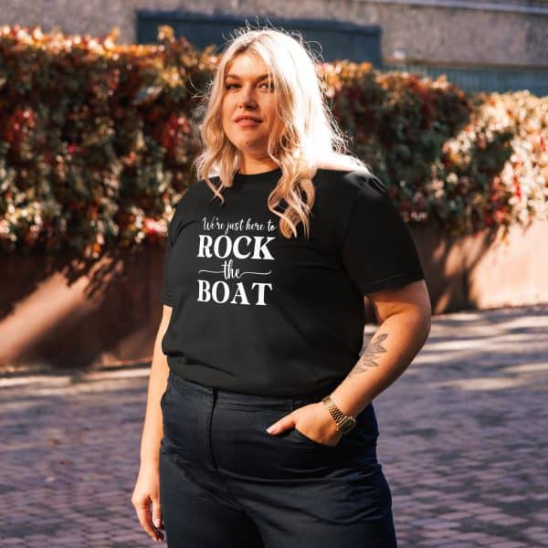 We're Just Here to Rock the Boat | Unisex organic cotton t-shirt