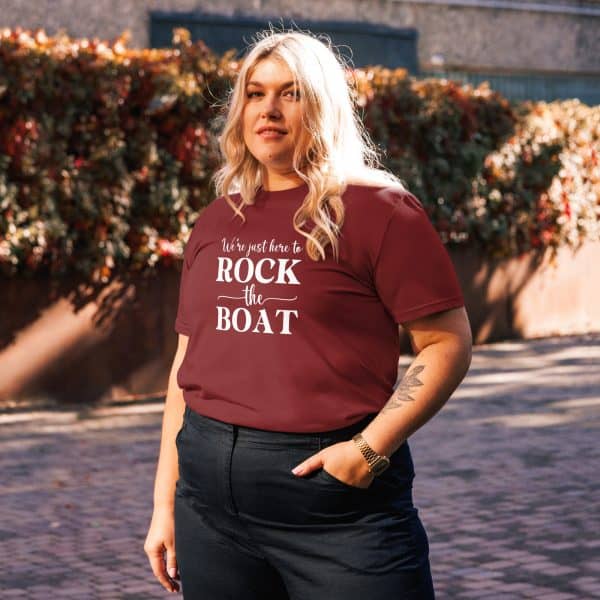 We're Just Here to Rock the Boat | Unisex organic cotton t-shirt