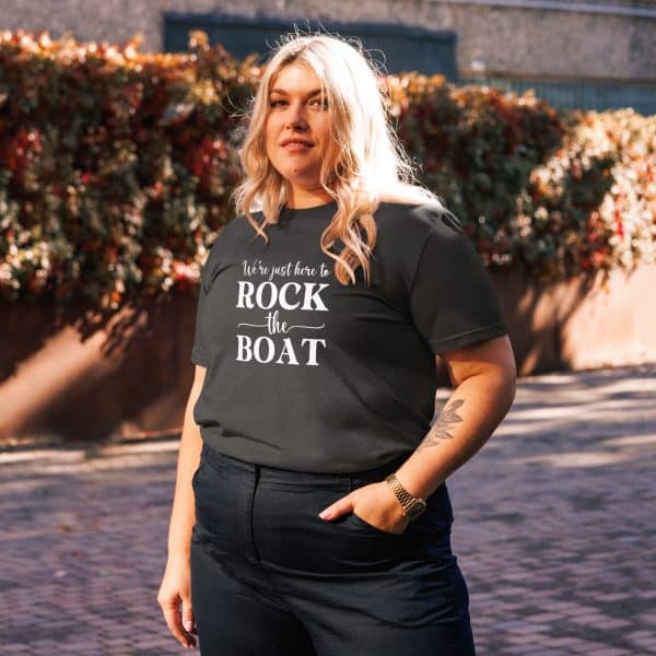 We're Just Here to Rock the Boat | Unisex organic cotton t-shirt