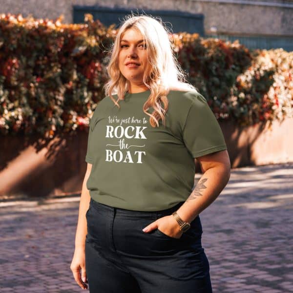 We're Just Here to Rock the Boat | Unisex organic cotton t-shirt
