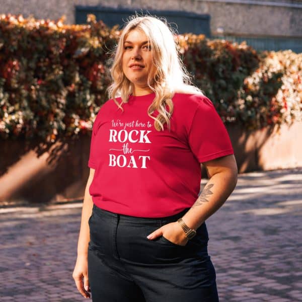 We're Just Here to Rock the Boat | Unisex organic cotton t-shirt
