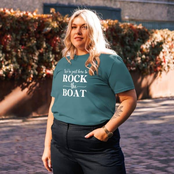 We're Just Here to Rock the Boat | Unisex organic cotton t-shirt