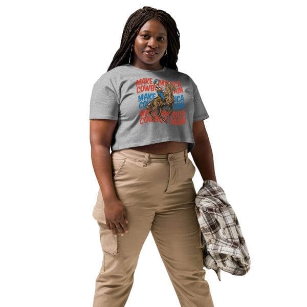 Make America Cowboy Again | Women’s crop top