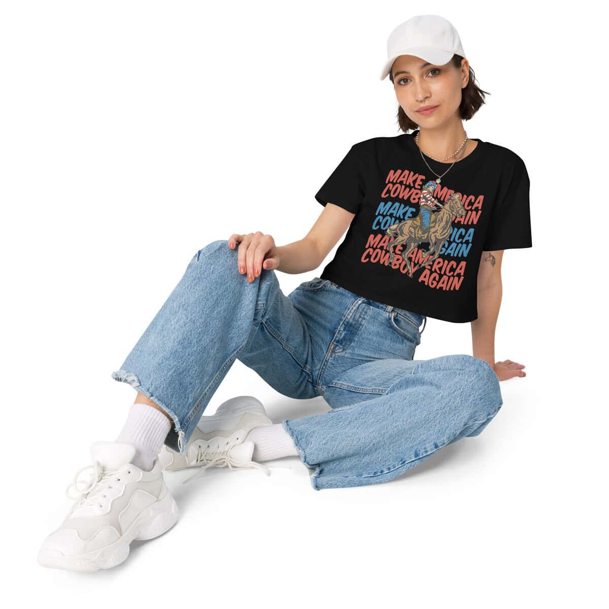 Make America Cowboy Again | Women’s crop top