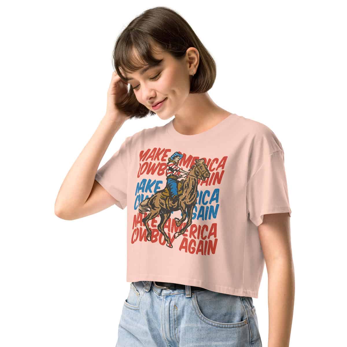 Make America Cowboy Again | Women’s crop top