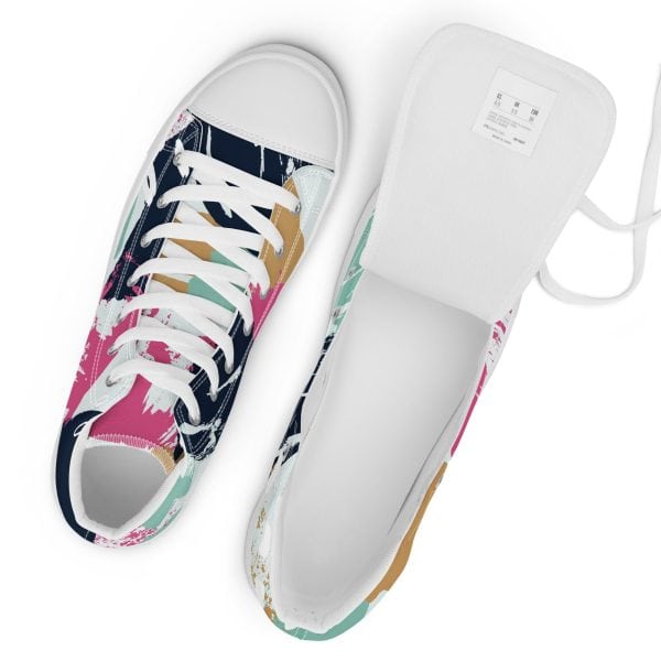 Abstract | Women’s high top canvas shoes