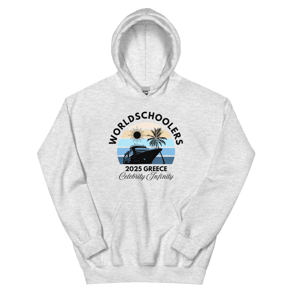 Greece 2025 | Black Font | Unisex Hoodie