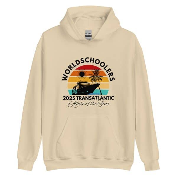 Transatlantic Allure of the Seas 2025 | Front Only | Black Font |  Unisex Hoodie