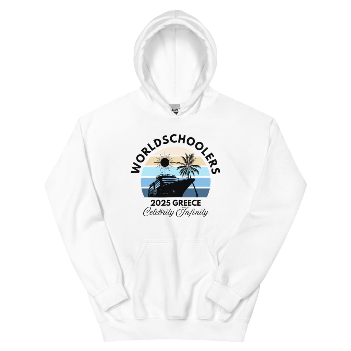 Greece 2025 | Black Font | Unisex Hoodie