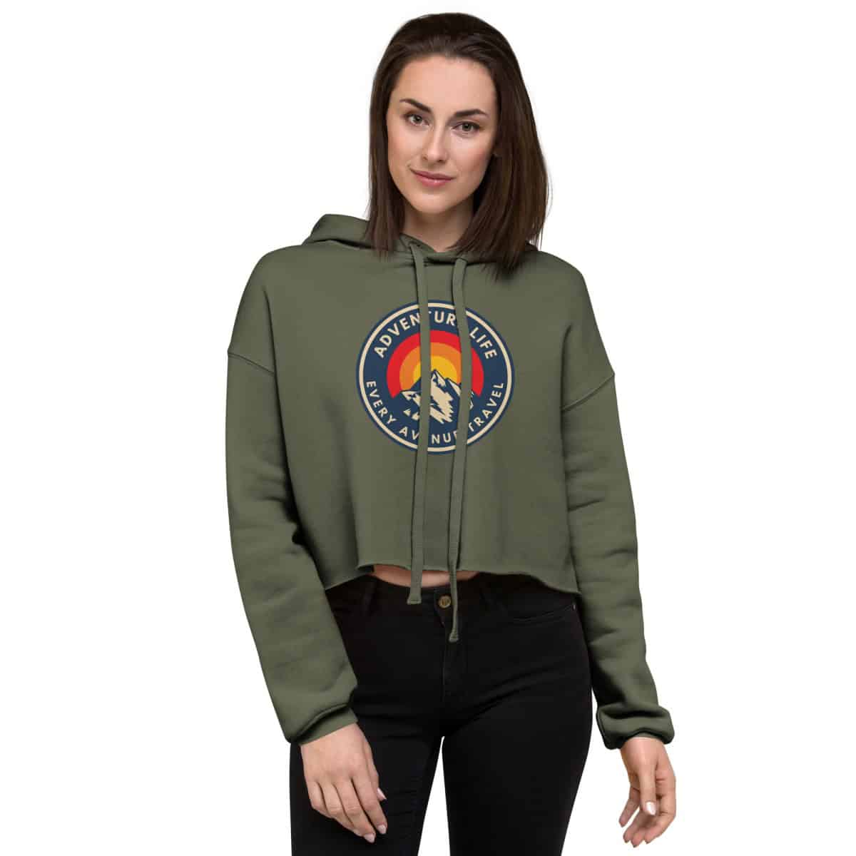 Adventure Life - Every Avenue Travel | Crop Hoodie