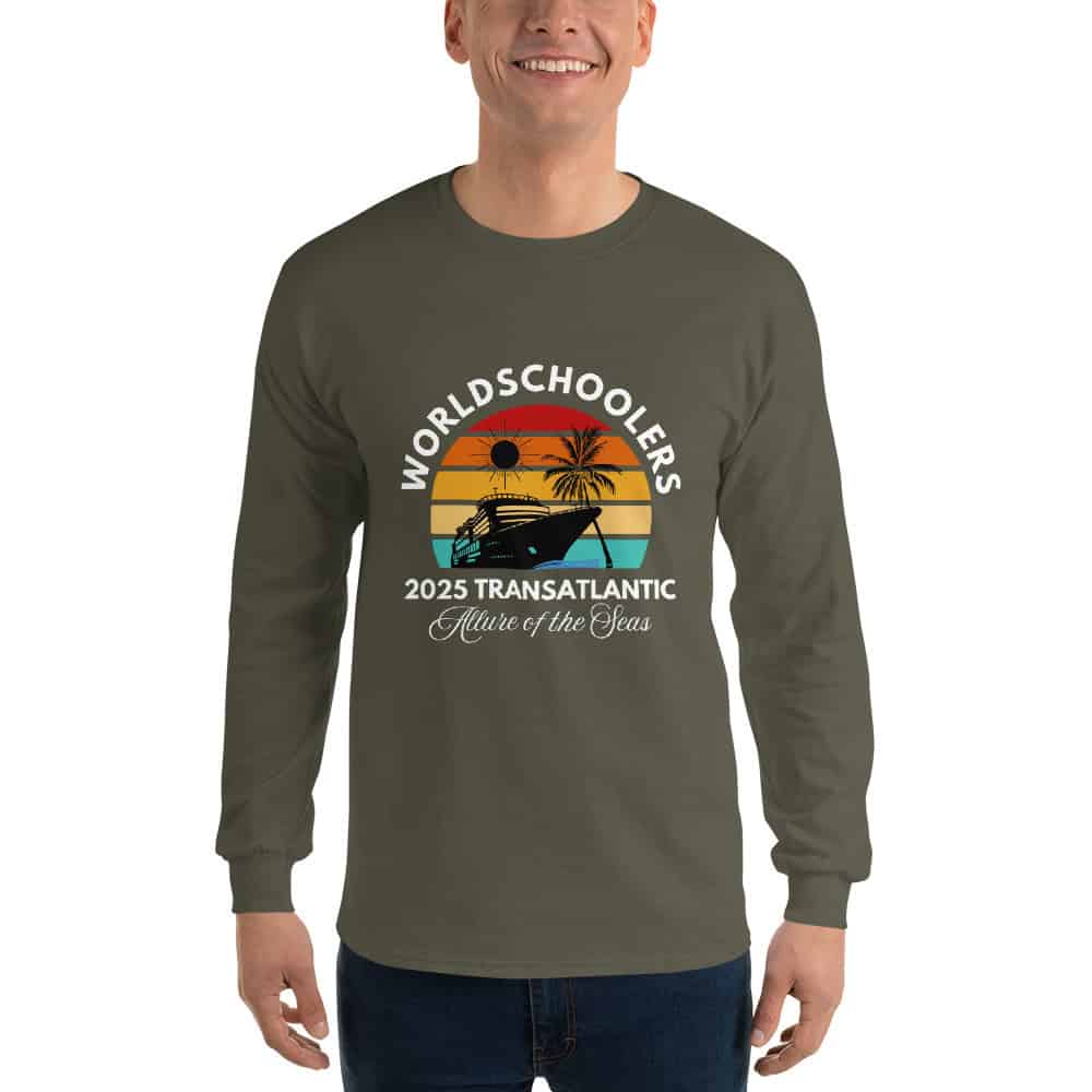 Transatlantic Allure of the Seas 2025 | White Font | Long Sleeve Shirt