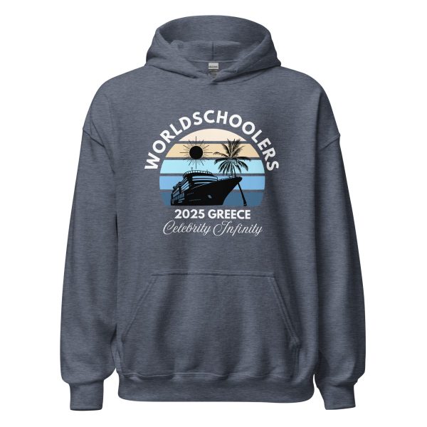 Greece 2025 | White Font | Unisex Hoodie