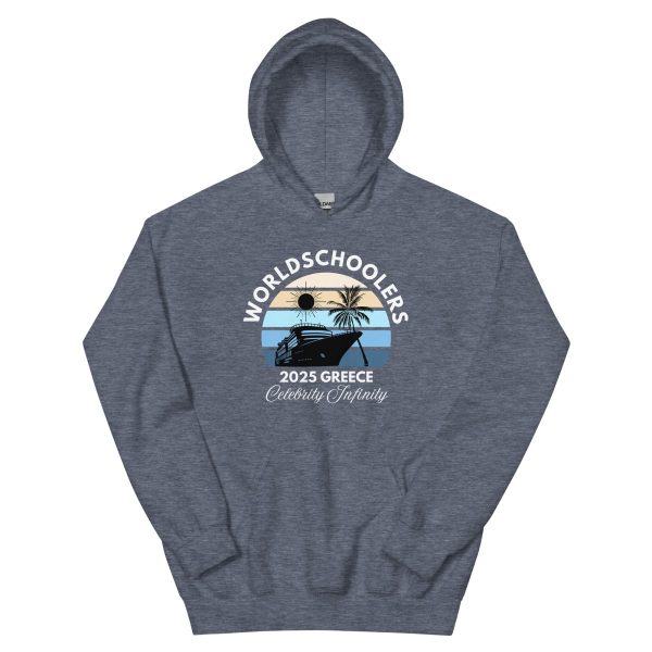 Greece 2025 | White Font | Unisex Hoodie