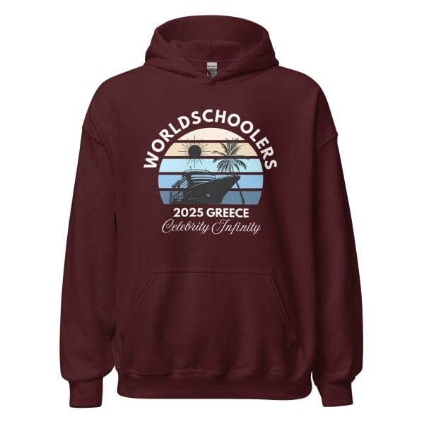 Greece 2025 | White Font | Unisex Hoodie