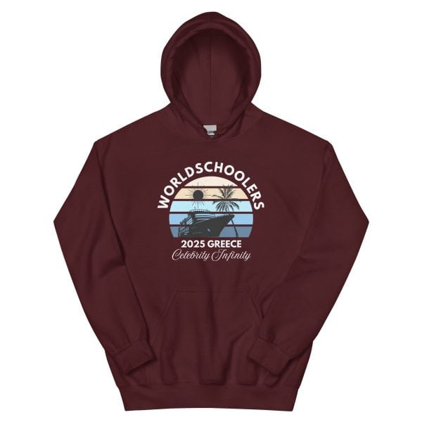 Greece 2025 | White Font | Unisex Hoodie
