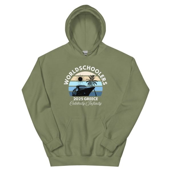 Greece 2025 | White Font | Unisex Hoodie