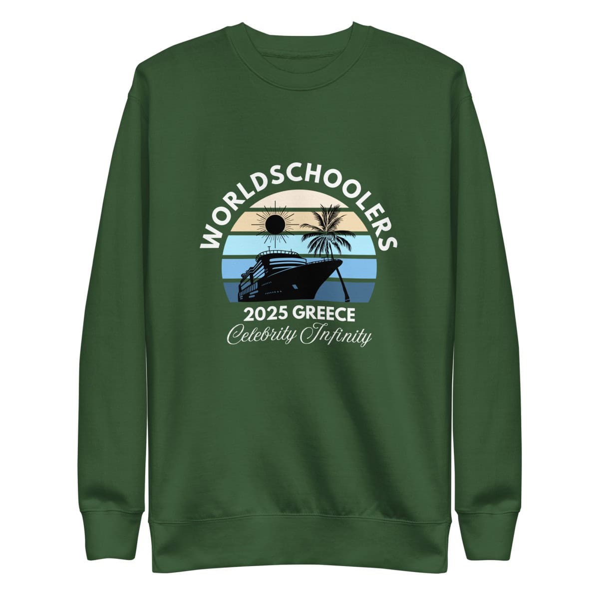 Greece 2025 | White Font | Unisex Premium Sweatshirt