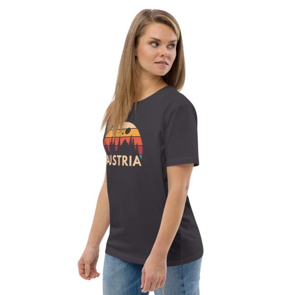 Austria 2025 | Forest and birds logo | Unisex organic cotton t-shirt