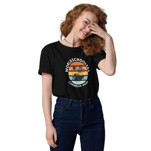 Caribbean 2025 | White Font | Unisex organic cotton t-shirt