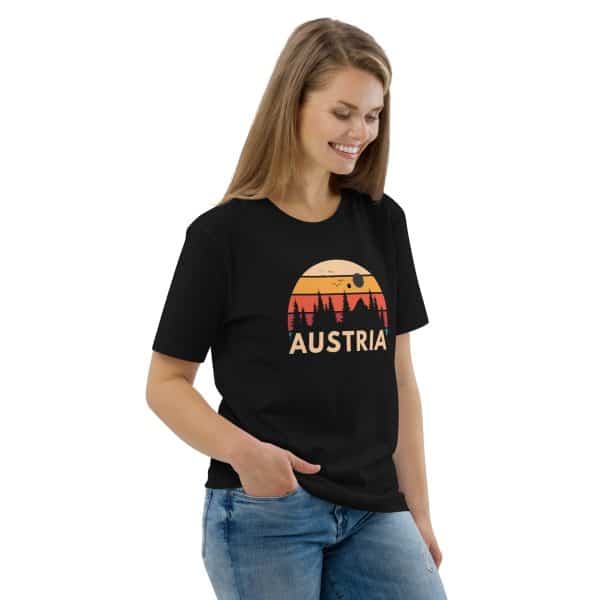 Austria 2025 | Forest and birds logo | Unisex organic cotton t-shirt