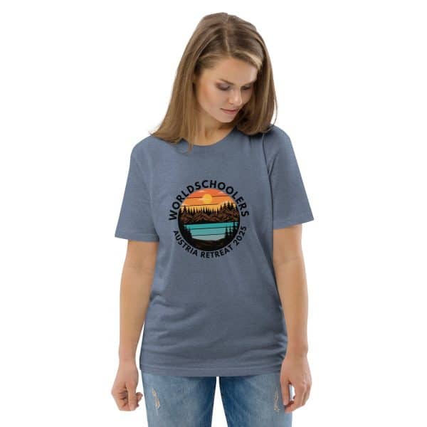 Austria 2025 | Landscape logo - Black Font | Unisex organic cotton t-shirt