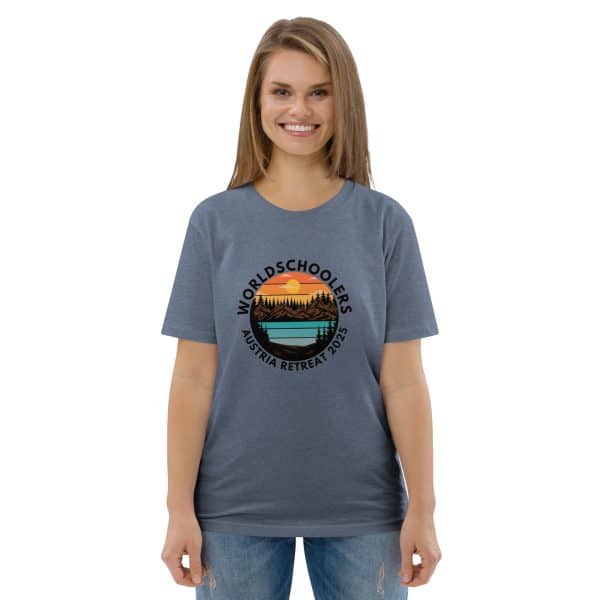 Austria 2025 | Landscape logo - Black Font | Unisex organic cotton t-shirt