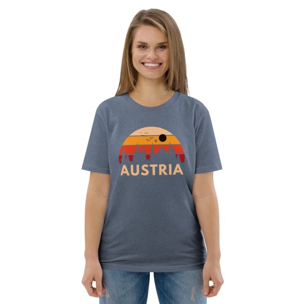 Austria 2025 | Forest and birds logo | Unisex organic cotton t-shirt
