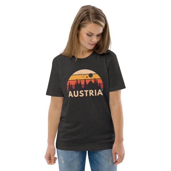 Austria 2025 | Forest and birds logo | Unisex organic cotton t-shirt