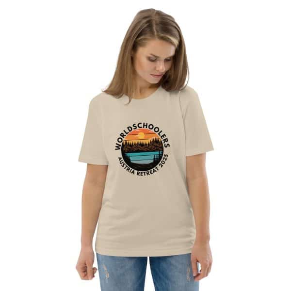 Austria 2025 | Landscape logo - Black Font | Unisex organic cotton t-shirt