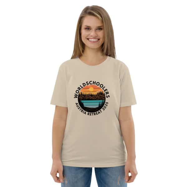 Austria 2025 | Landscape logo - Black Font | Unisex organic cotton t-shirt