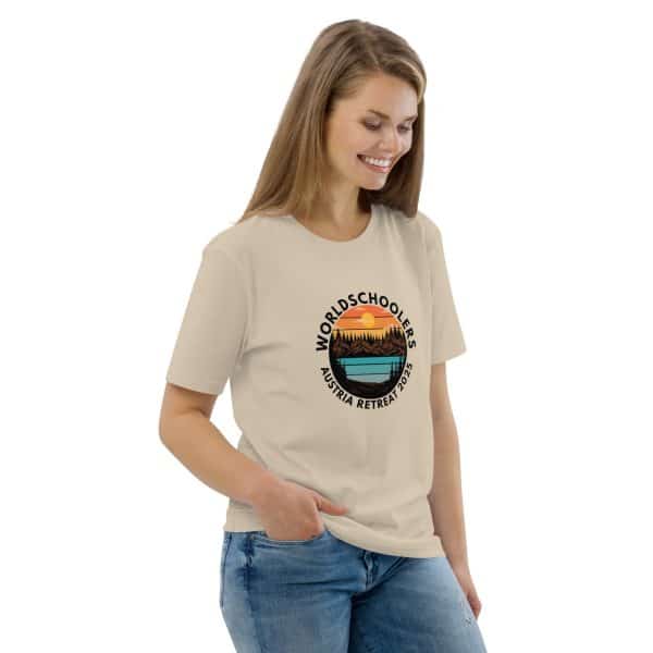 Austria 2025 | Landscape logo - Black Font | Unisex organic cotton t-shirt