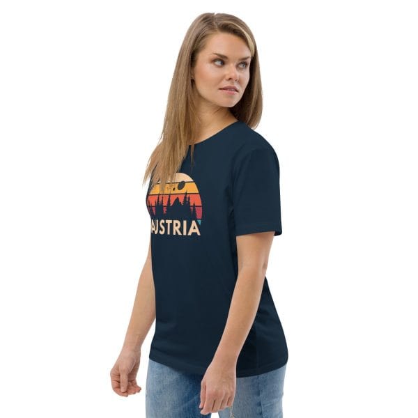 Austria 2025 | Forest and birds logo | Unisex organic cotton t-shirt