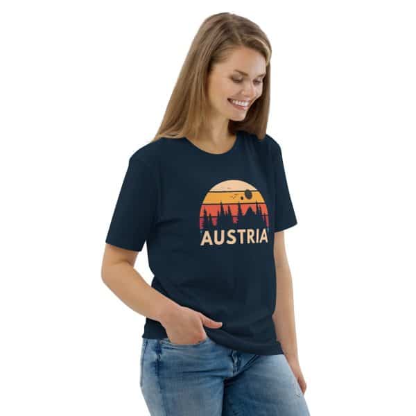 Austria 2025 | Forest and birds logo | Unisex organic cotton t-shirt