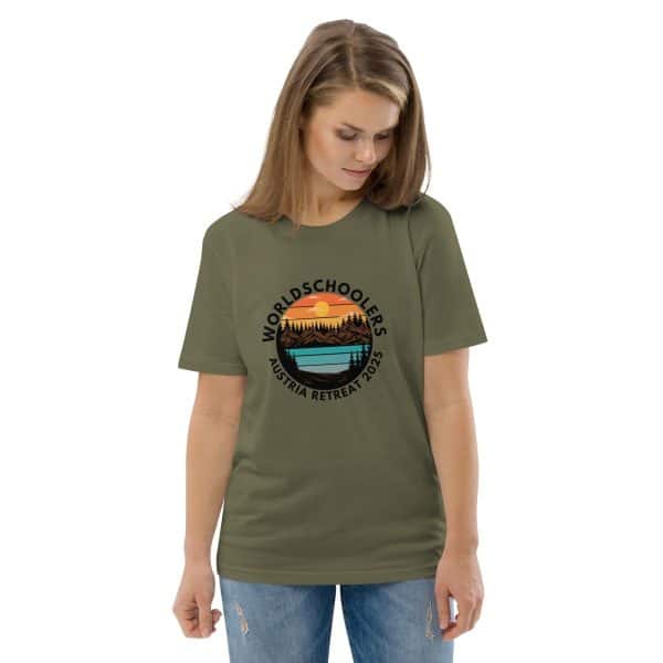 Austria 2025 | Landscape logo - Black Font | Unisex organic cotton t-shirt
