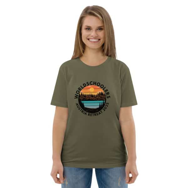 Austria 2025 | Landscape logo - Black Font | Unisex organic cotton t-shirt