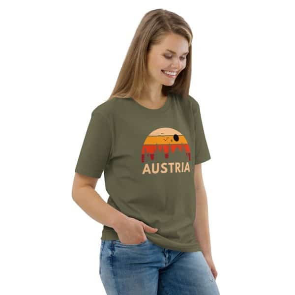 Austria 2025 | Forest and birds logo | Unisex organic cotton t-shirt