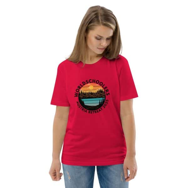 Austria 2025 | Landscape logo - Black Font | Unisex organic cotton t-shirt