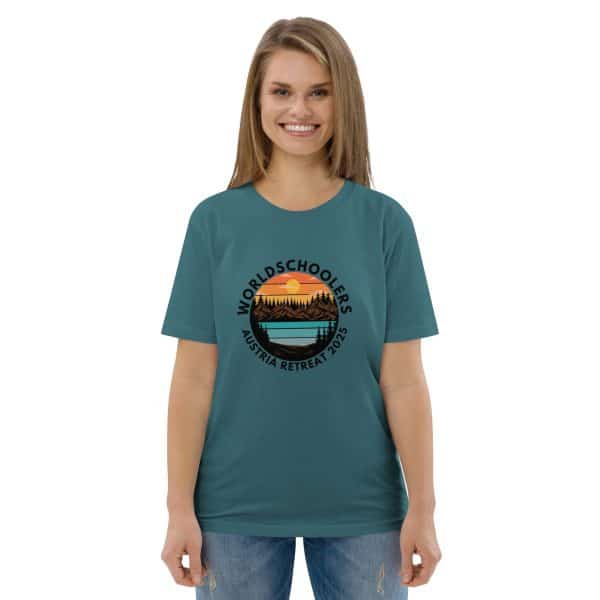 Austria 2025 | Landscape logo - Black Font | Unisex organic cotton t-shirt