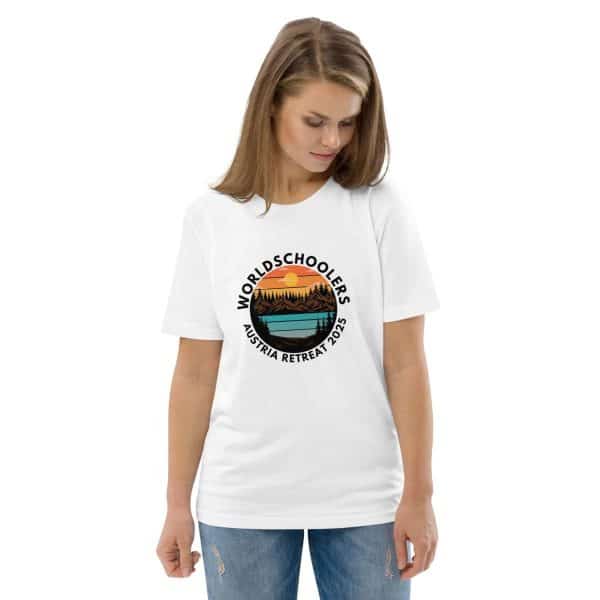 Austria 2025 | Landscape logo - Black Font | Unisex organic cotton t-shirt