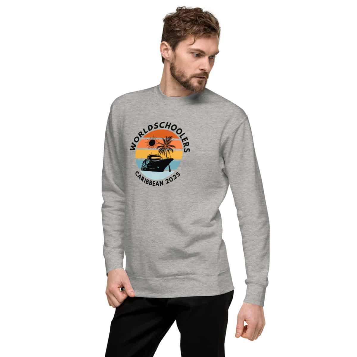 Caribbean 2025 | Black Font | Unisex Premium Sweatshirt